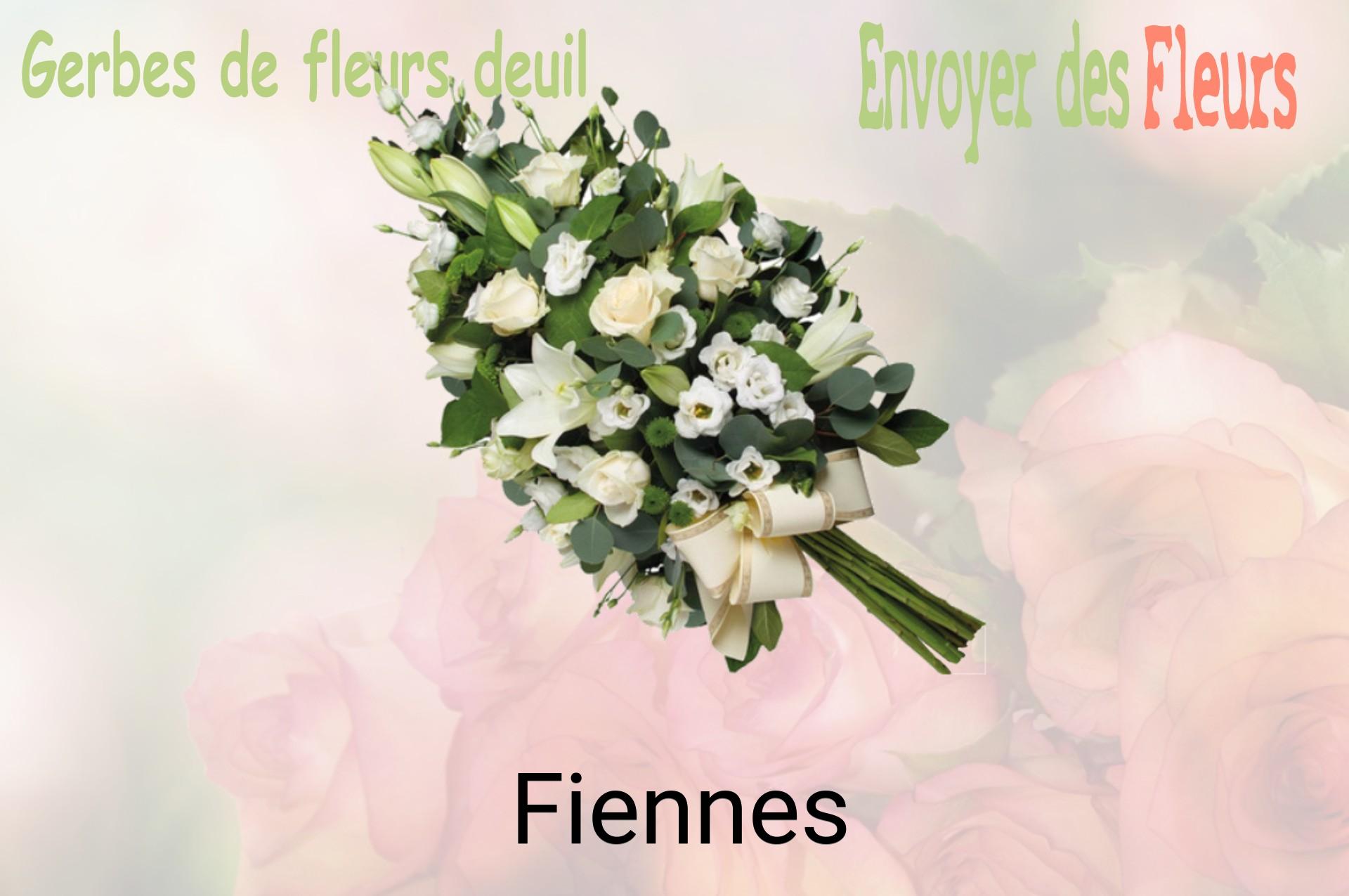 Gerbe de fleurs de deuil livrée à Fiennes